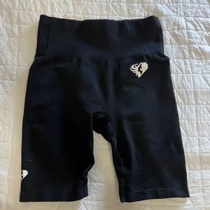 Women’s Best Black Power Seamless Cycling Shorts Size Small